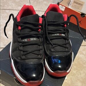 Jordan 11 retro low! Black and Red Sneakers